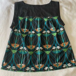 Great print, sleeveless top